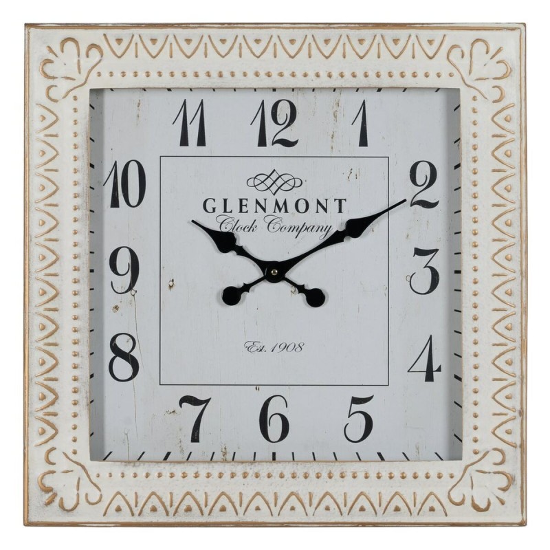 Horloge Murale Blanc Fer 60 x 60 x 6