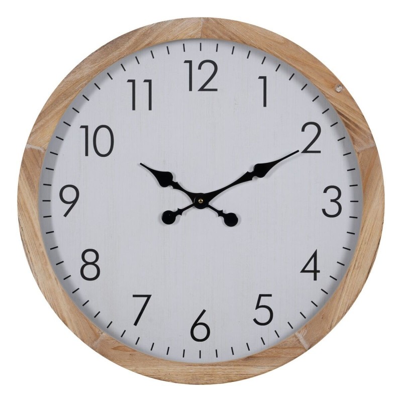 Horloge Murale Blanc Bois 60 x 60 x 6