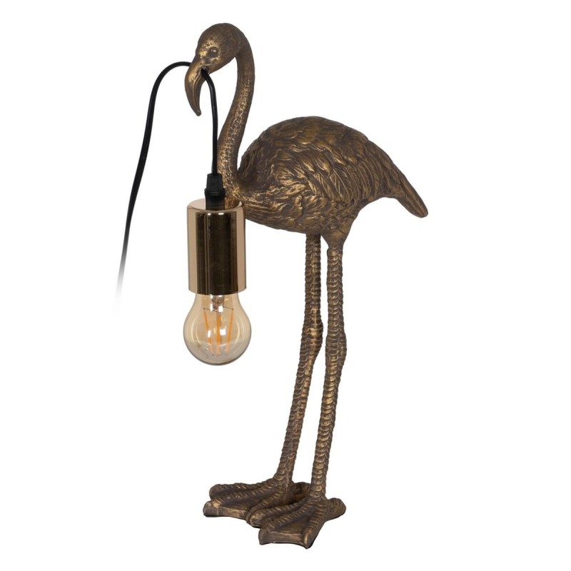 Lampe de bureau Flamingo Doré Polyrésine 40 W 220-240 V 23 x 11