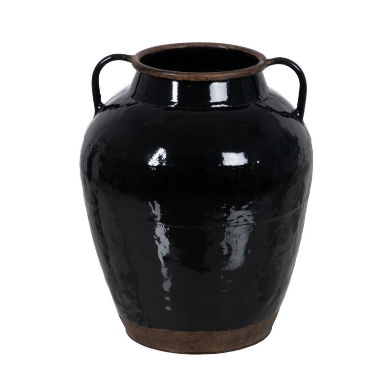 Vase Noir Fer 23 x 23 x 28