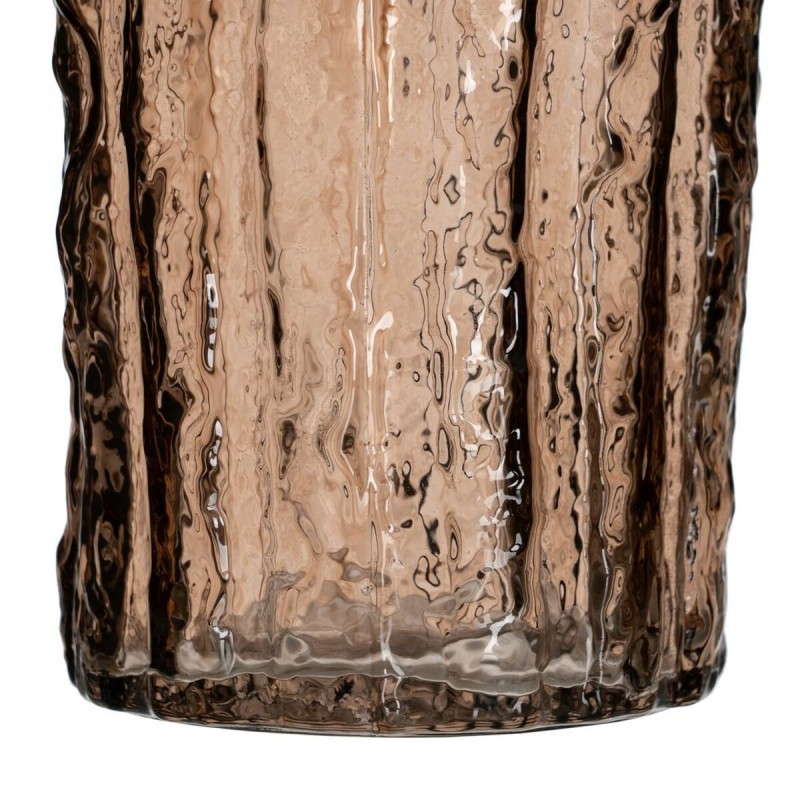 Vase Marron Verre 12 x 12 x 30