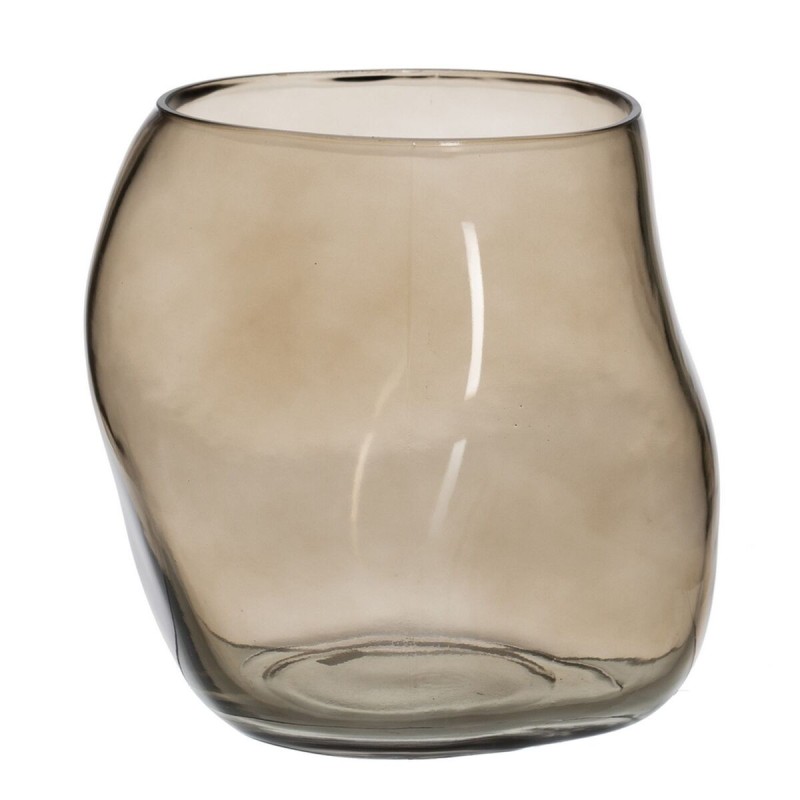 Vase Taupe Verre 18