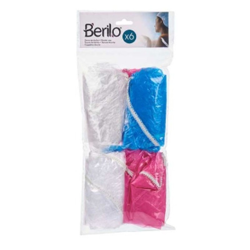 Bonnet de Douche Berilo HD092835 Multicouleur 28 cm Plastique Lot (12 Unités)