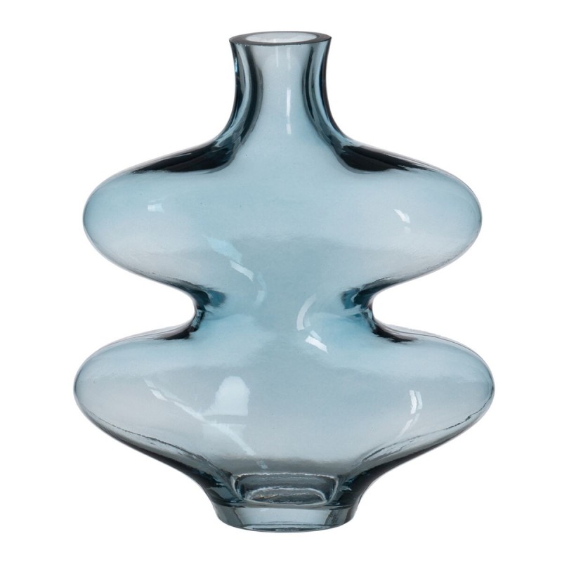 Vase Bleu Verre 18 x 7