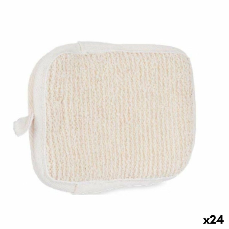 Gant de toilette Blanc Beige (24 Unités)