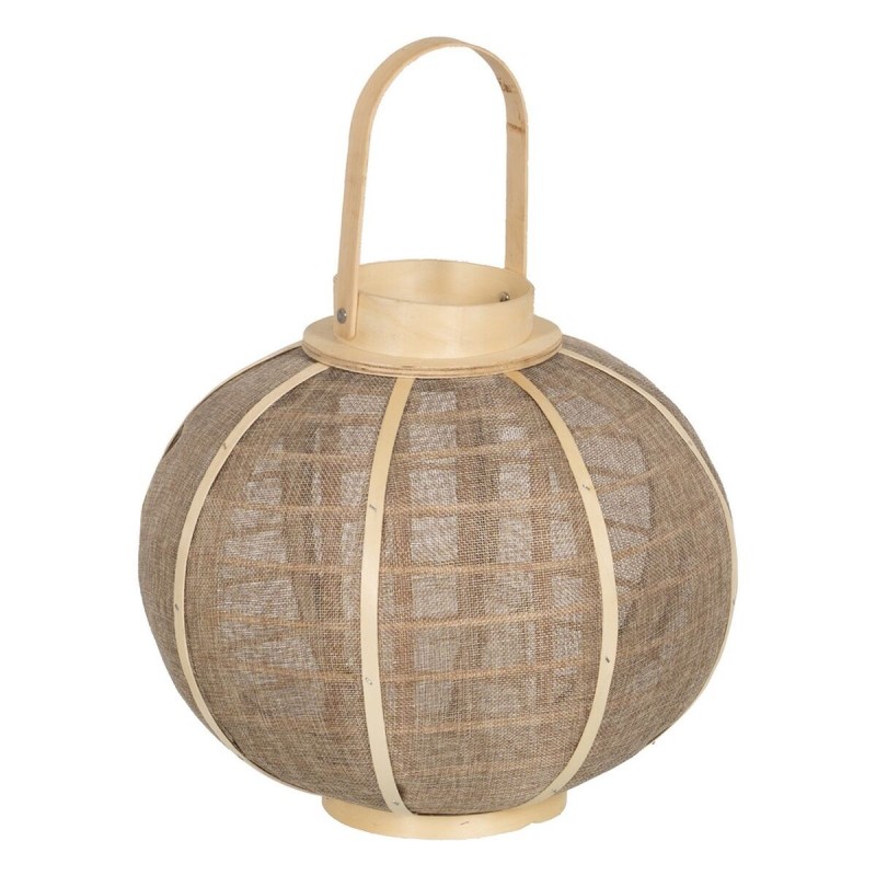 Lanterne Bougeoir Lanterne Beige Naturel Jute 33