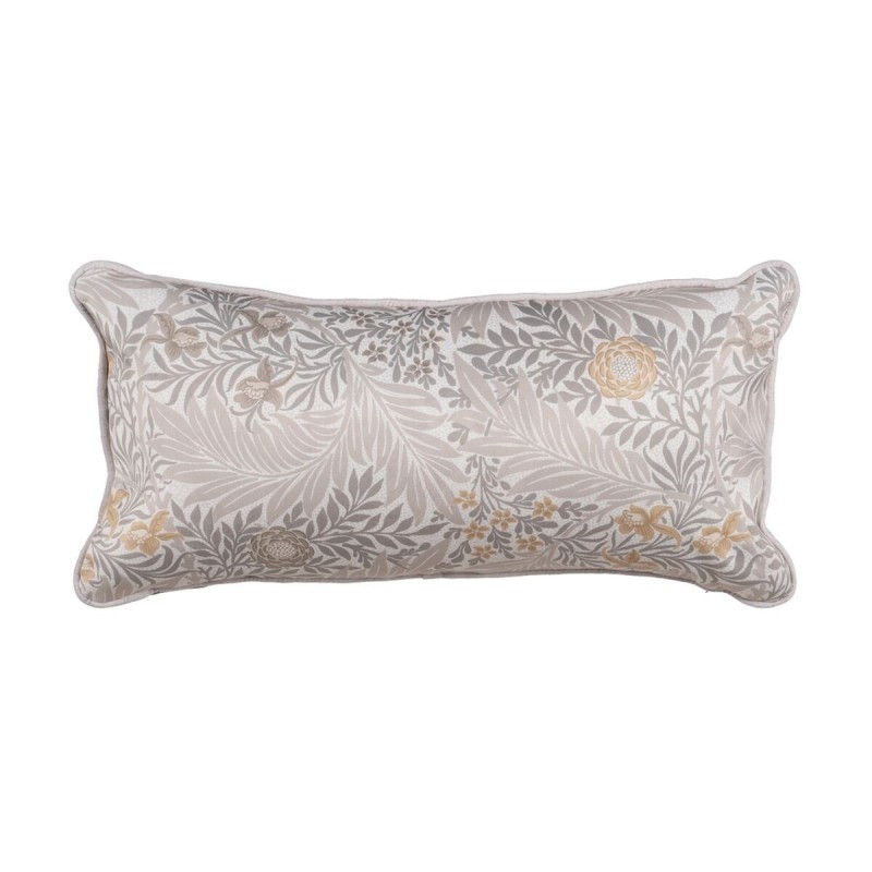 Coussin Beige Fleurs 60 x 30 cm