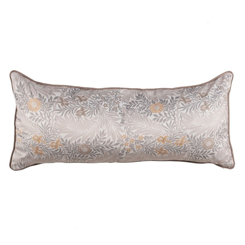 Coussin Beige Fleurs 90 x 40 cm