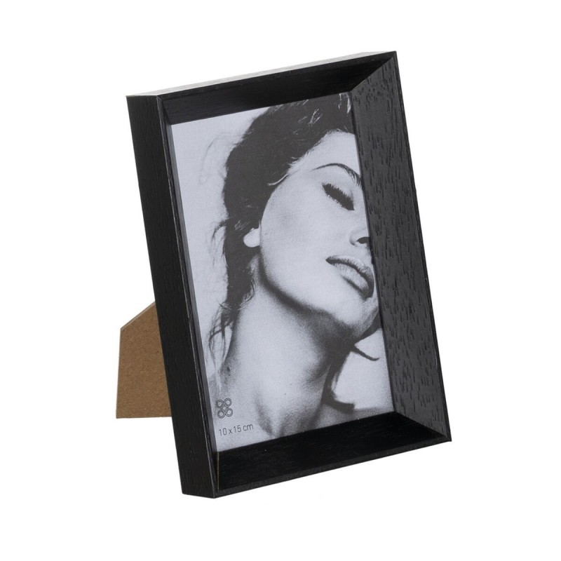 Cadre photo Noir Bois Verre 12 x 2