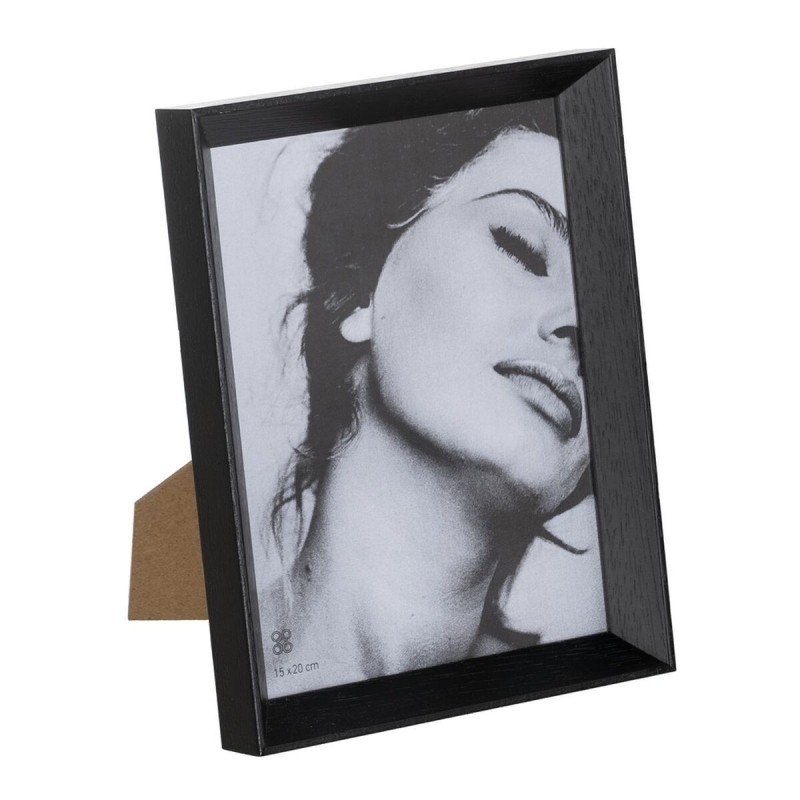 Cadre photo Noir Bois Verre 17 x 2