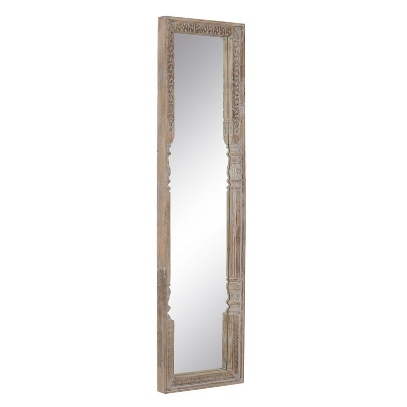 Miroir sur Pied Blanc Naturel Vertical 48