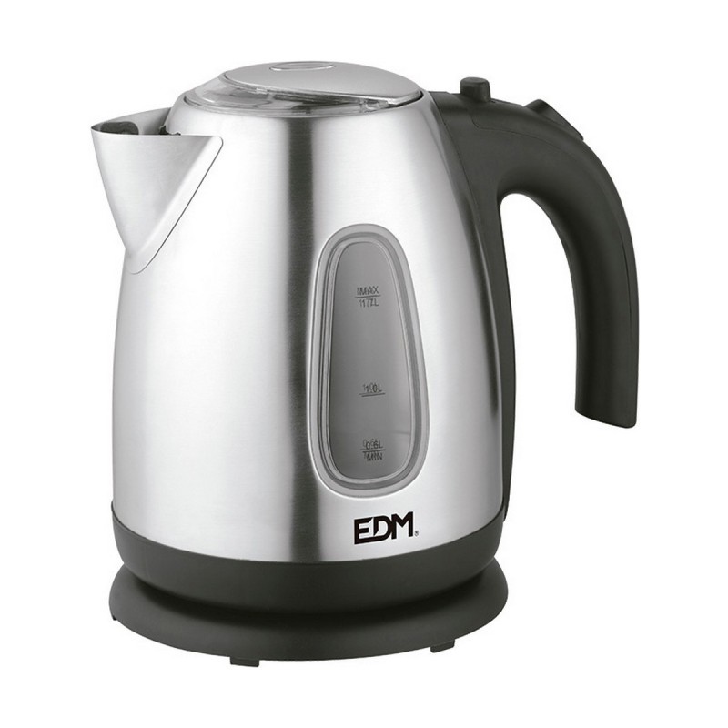 Bouilloire EDM 07656 Kettle Noir Acier inoxydable 2200 W 1