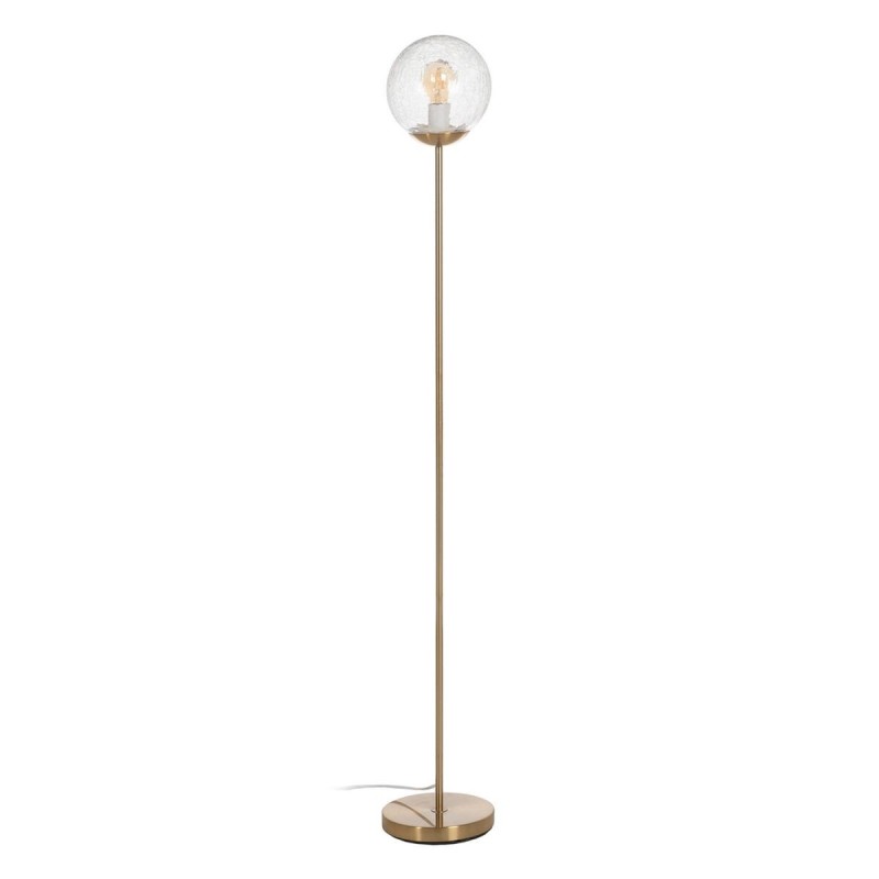 Lampadaire Doré Métal Verre 60 W 220-240 V 20 x 20 x 140 cm