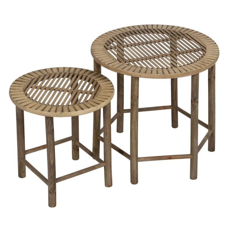 Table d'appoint Naturel Bambou 50 x 50 x 48 cm 38