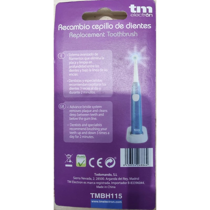 Tête de rechange TM Electron TMBH015 Blanc