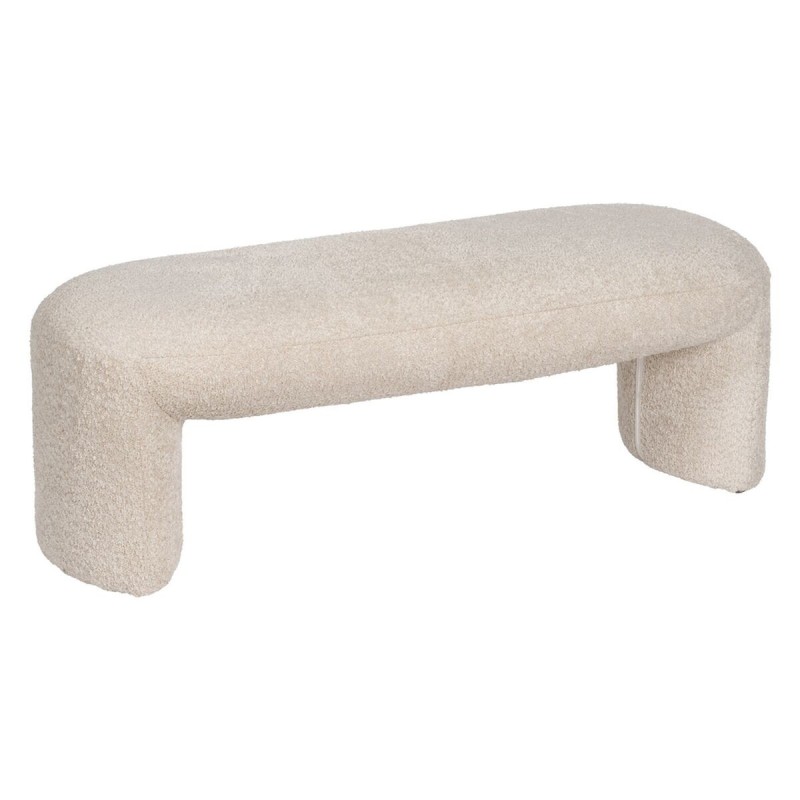 Banquette Beige Polyester Bois de pin 110 x 45 x 40 cm