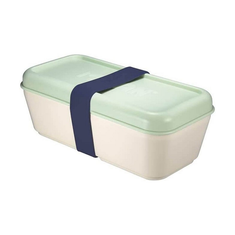 Boîte à repas rectangulaire avec couvercle Milan Vert 750 ml Plastique