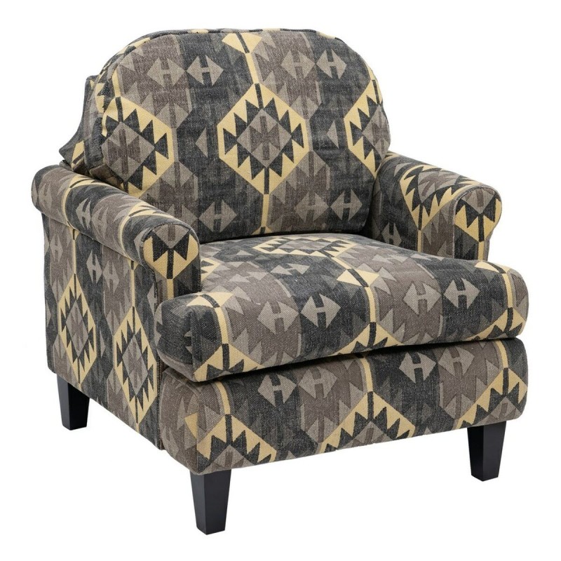 Fauteuil Noir Taupe 91 x 90 x 95 cm