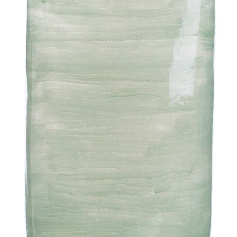 Bouteille Vert Argenté Aluminium Verre 19 x 13 x 62 cm Décorative