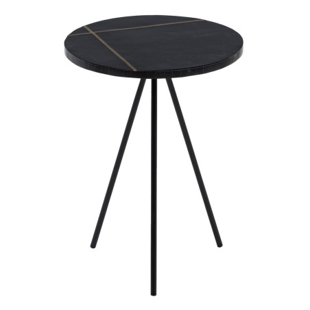 Table d'appoint Noir Doré 38 x 38 x 43 cm