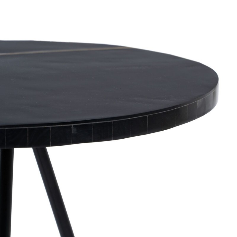 Table d'appoint Noir Doré 38 x 38 x 43 cm