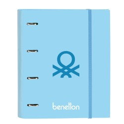 Reliure à anneaux Benetton Sequins Bleu clair (27 x 32 x 3.5 cm)
