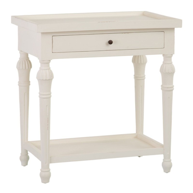 Table d'appoint Blanc 72 x 47 x 77 cm