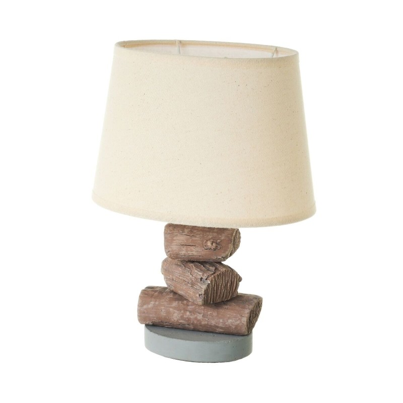 Lampe de bureau Blanc Marron Beige 40 W 220-240 V 26 x 19 x 35 cm