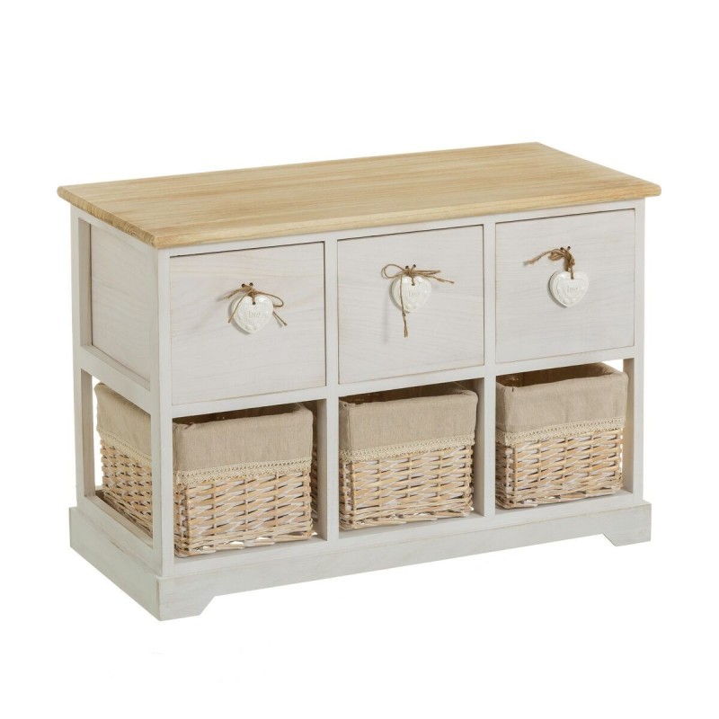 Commode SWEET HEART Crème Naturel 71 x 32 x 49 cm