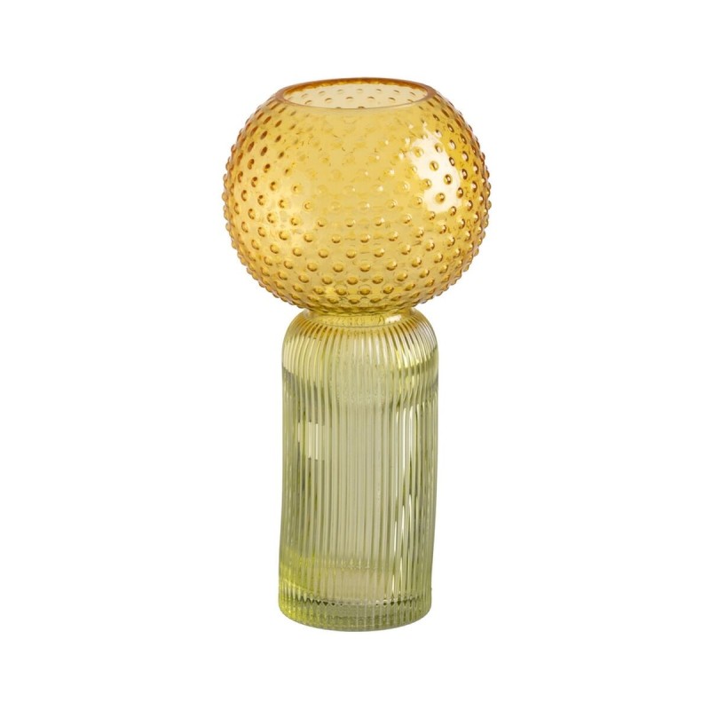 Vase Jaune Vert Verre