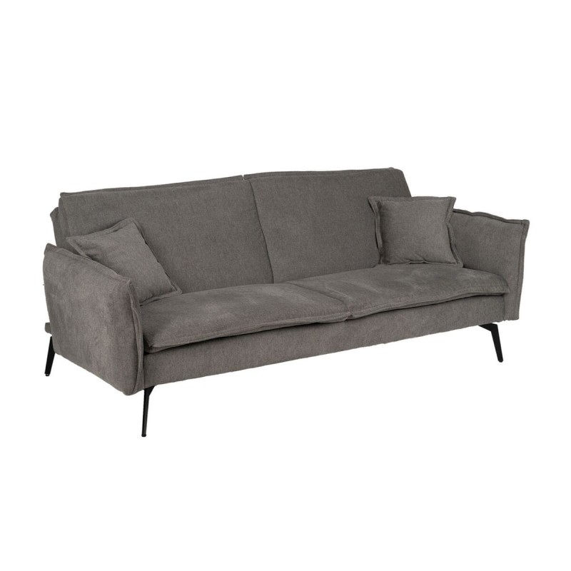 Canapé Convertible Gris 214 x 106 x 84 cm