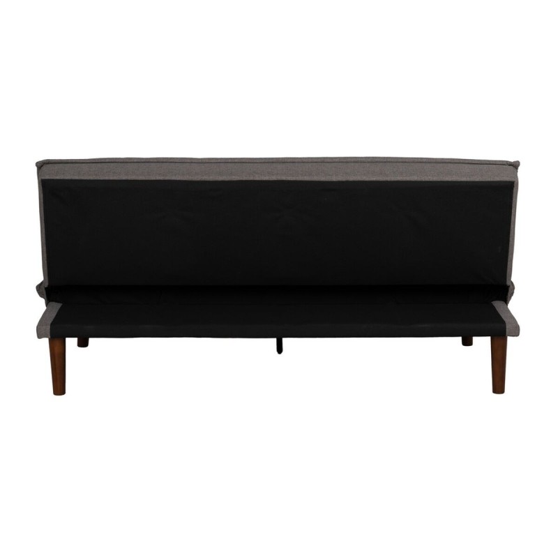 Canapé Convertible Noir Gris 181 x 102 x 85 cm