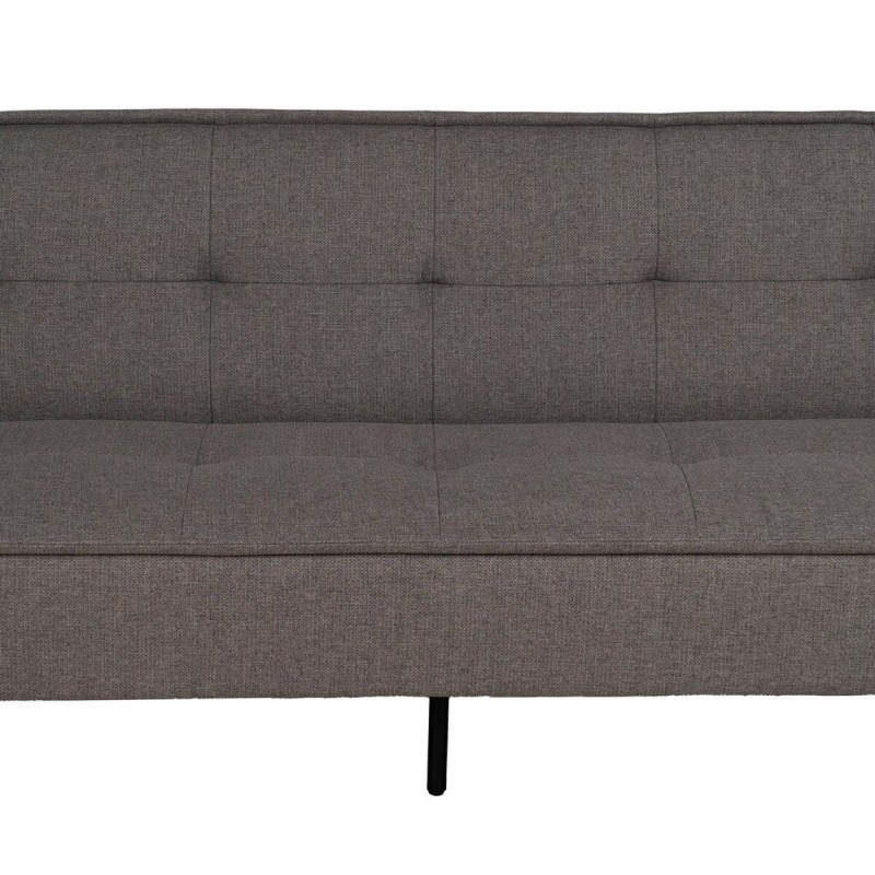 Canapé Convertible Noir Gris 181 x 102 x 85 cm