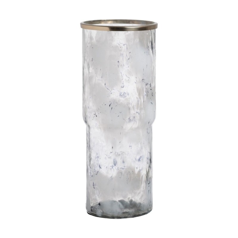 Vase Blanc Champagne Aluminium Verre 19