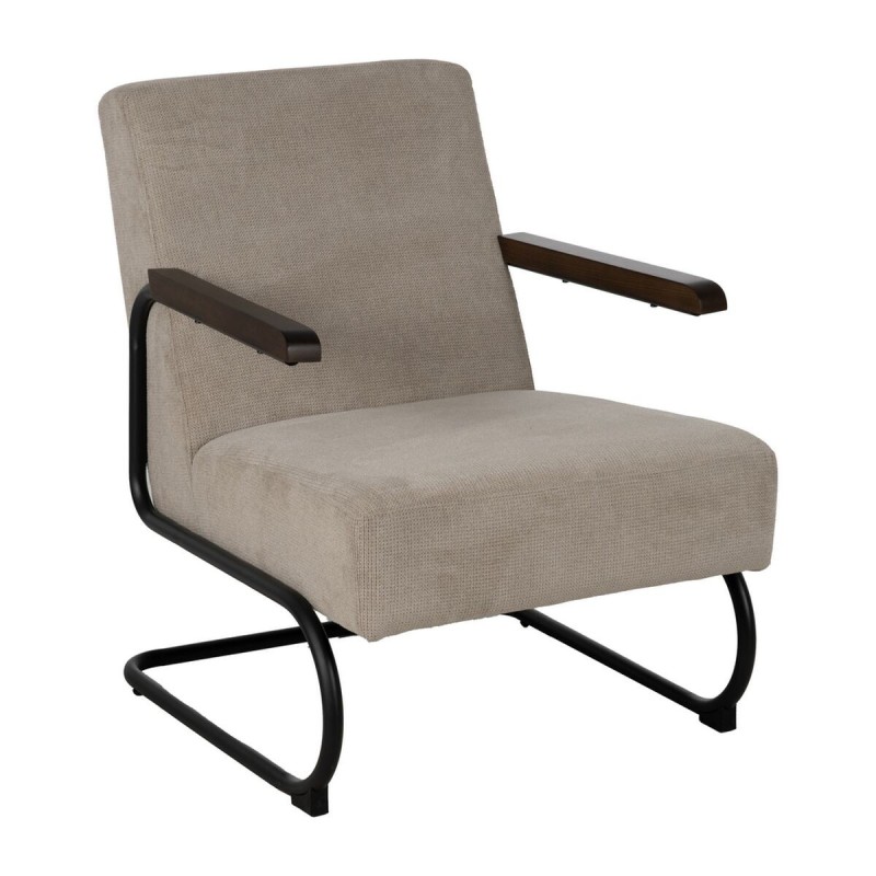 Fauteuil Noir Taupe 61 x 70 x 85 cm