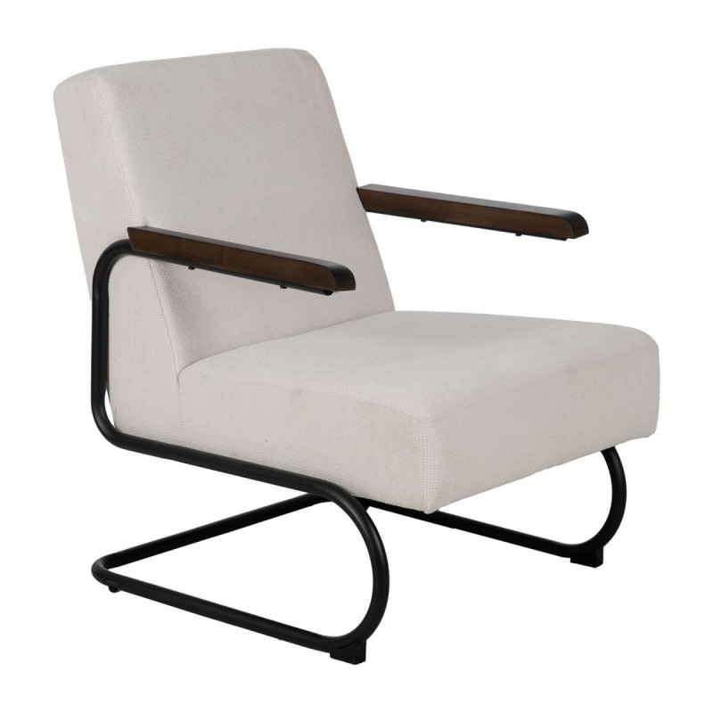 Fauteuil Noir Beige 61 x 70 x 85 cm