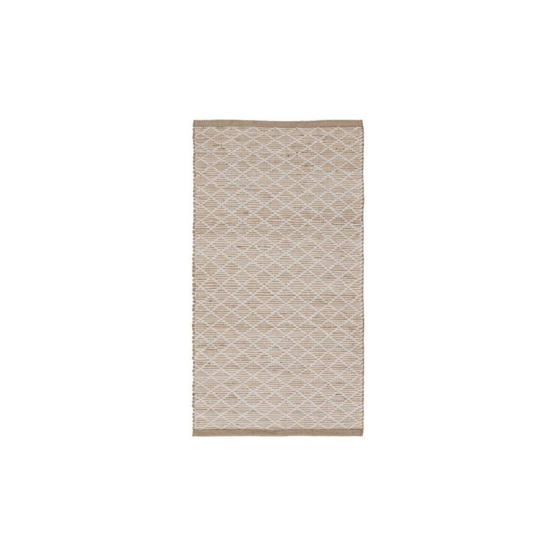 Tapis Blanc Naturel 80 x 1 x 150 cm