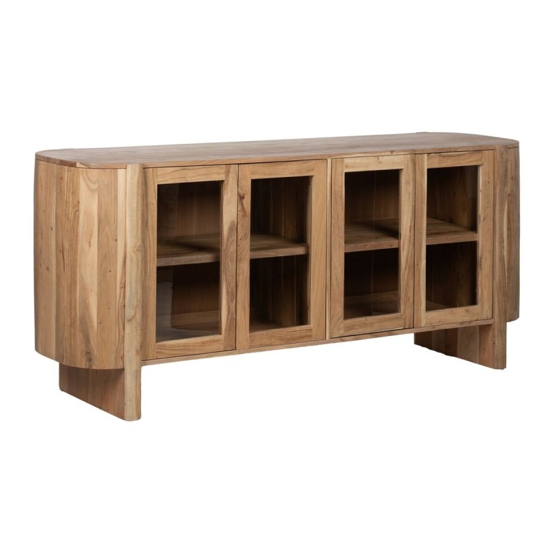 Buffet CREEL Naturel Verre Bois de manguier 180 x 40 x 80 cm