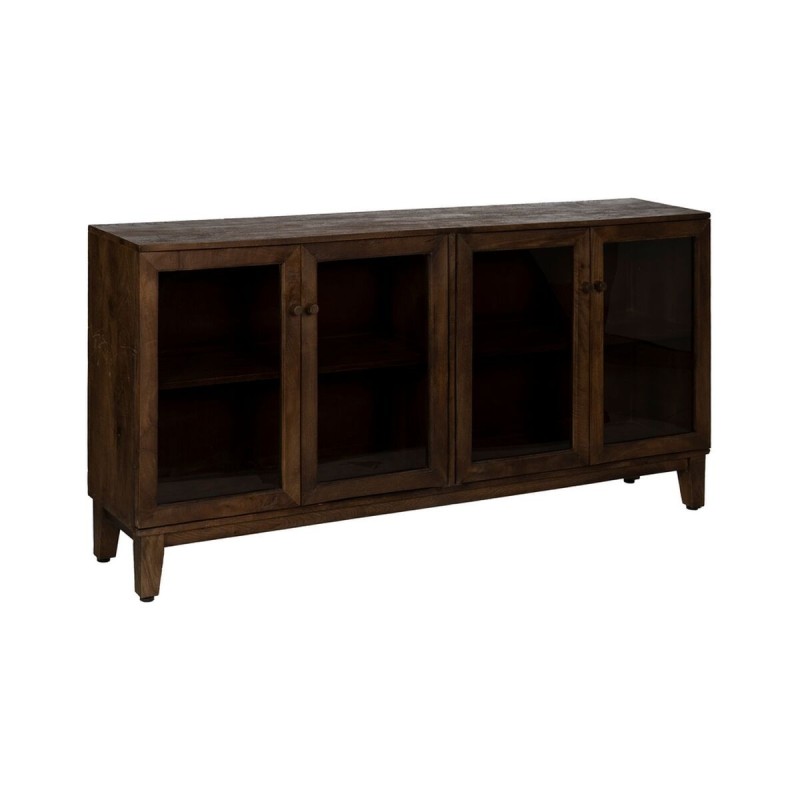 Buffet Marron Verre Bois de manguier 180 x 35 x 87 cm