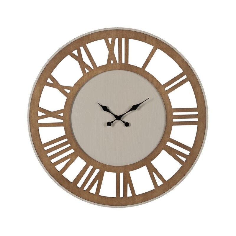 Horloge Murale Naturel Fer Bois MDF 68