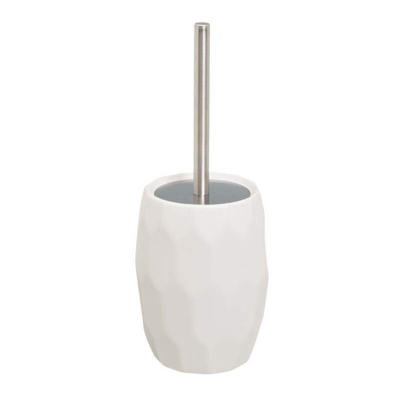 Brosse de salle de wc Blanc Céramique 13 x 13 x 33 cm