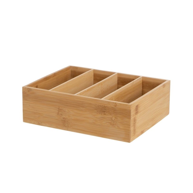 Organiseur de Tiroirs Naturel Bambou 28 x 22 x 8