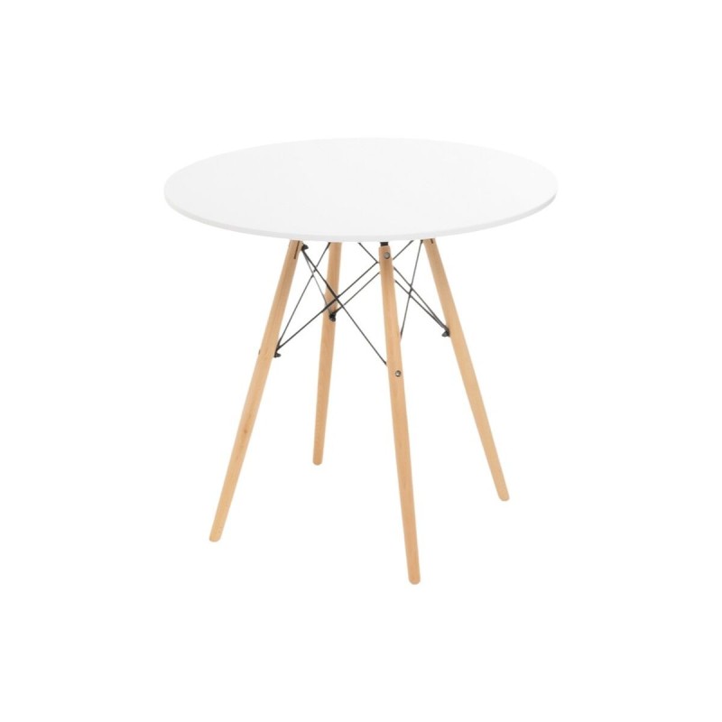 Table Blanc Naturel 80 x 80 x 74 cm