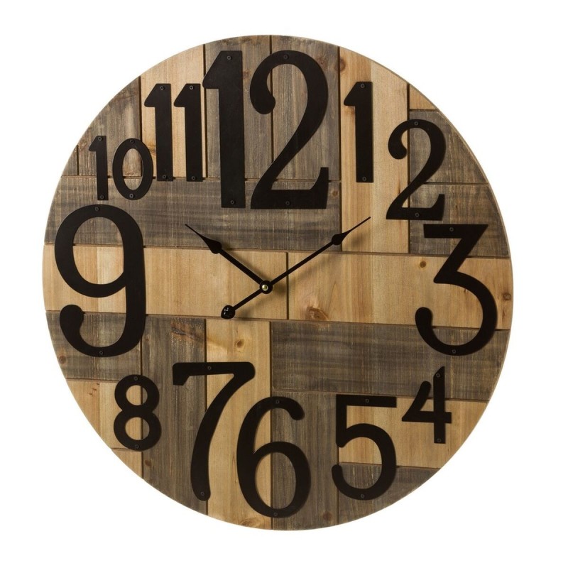 Horloge Murale Multicouleur Métal Bois MDF 60 x 3 x 60 cm