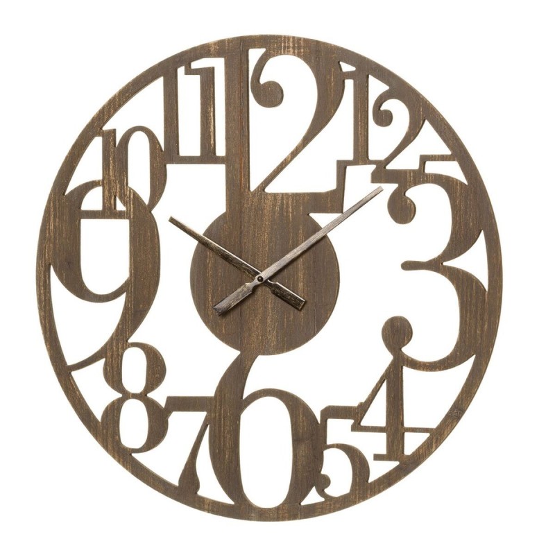 Horloge Murale Marron Bois MDF 60 x 3