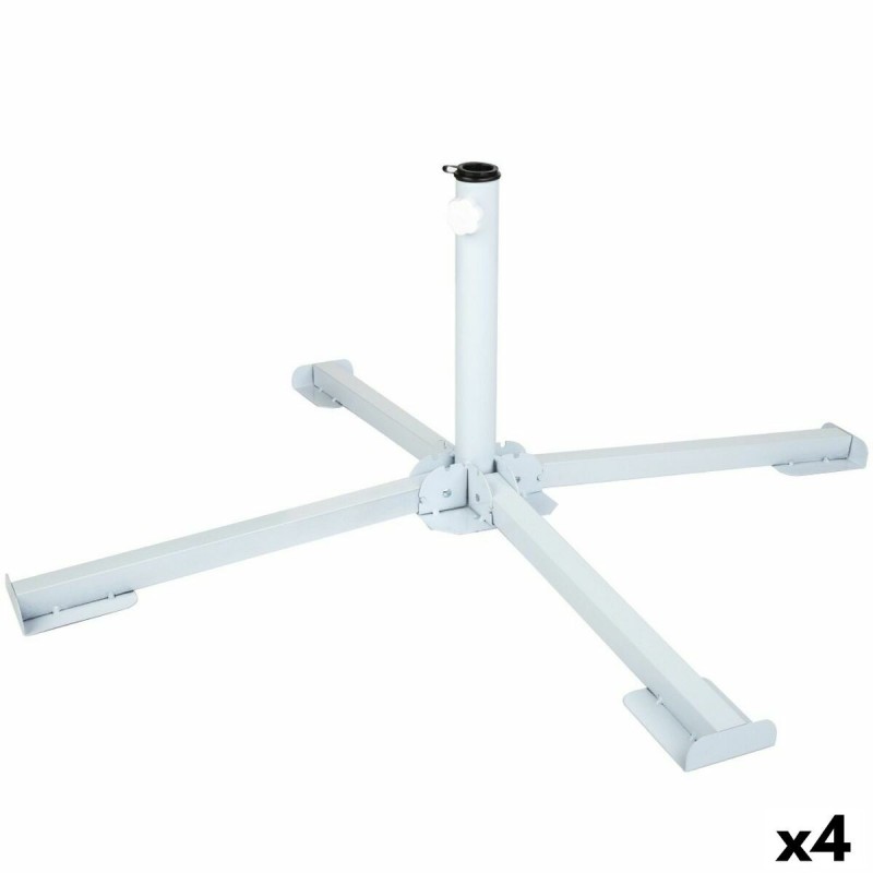 Base pour parapluie Aktive Blanc Plastique Éponge EPS 85 x 31 x 85 cm (4 Unités)