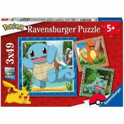 Set de 3 Puzzles Pokémon Ravensburger 05586 Bulbasaur