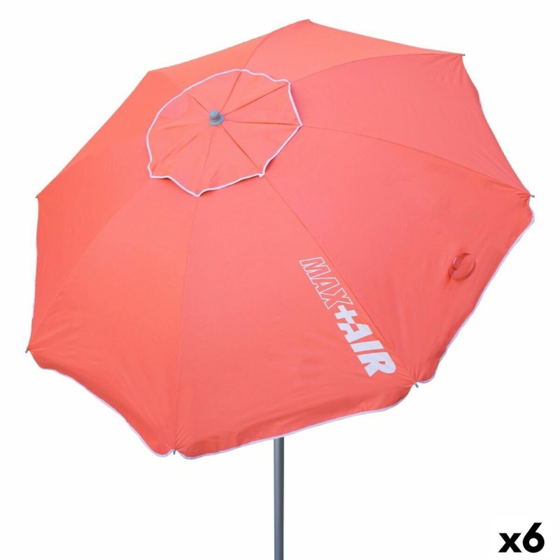 Parasol Aktive UV50 Ø 200 cm Corail Polyester Aluminium 200 x 198 x 200 cm (6 Unités)