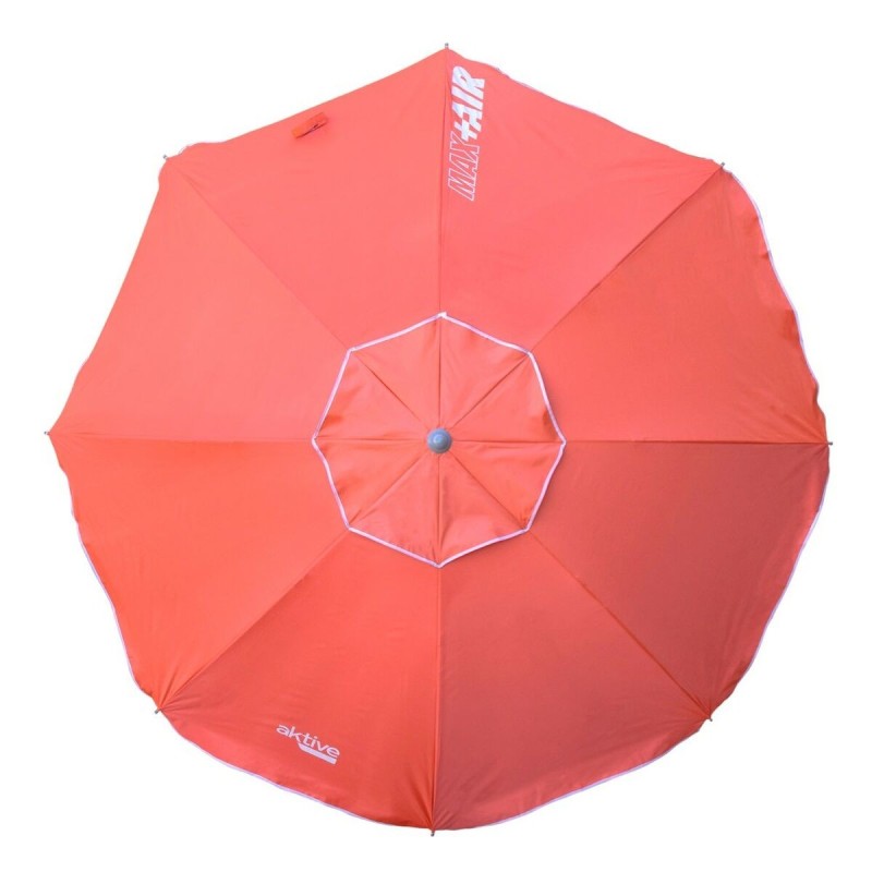 Parasol Aktive UV50 Ø 200 cm Corail Polyester Aluminium 200 x 198 x 200 cm (6 Unités)