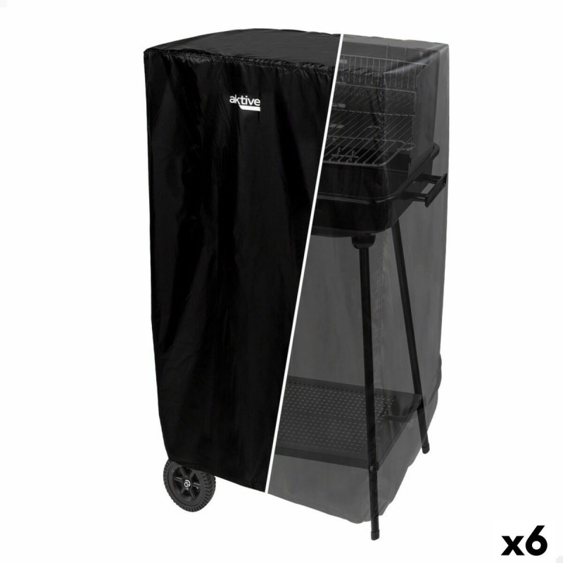 Housse de protection pour barbecue Aktive Noir 6 Unités 74